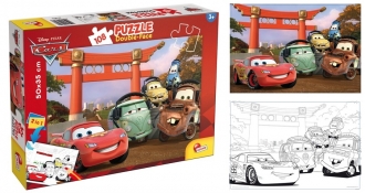 Slagalica Lisciani 108pcs Cars 2u1 slozi I oboji 47987