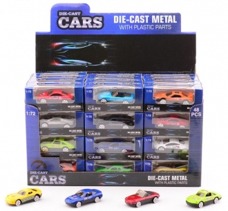 Super Cars Automobil 12ass 7cm display 48pcs 26956