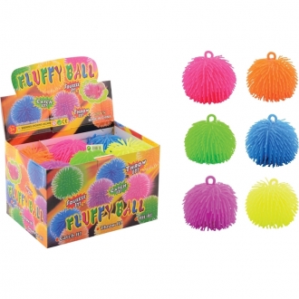 Lopta cupava Fluffy ball 15cm 6ass display 12pcs 24253