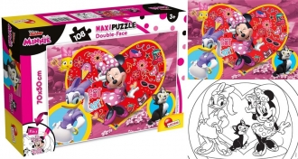 Slagalica Lisciani 108pcs Maxi Disney Minnie  2u1 slozi I oboji  74198