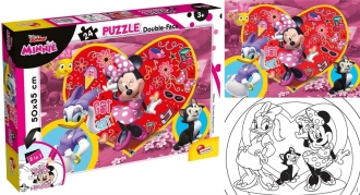 Slagalica Lisciani 24pcs Minnie  2u1 slozi I oboji 73979