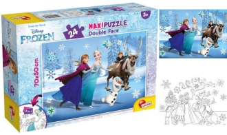 Slagalica Lisciani 24pcs Maxi Frozen 2u1 slozi I oboji 74075