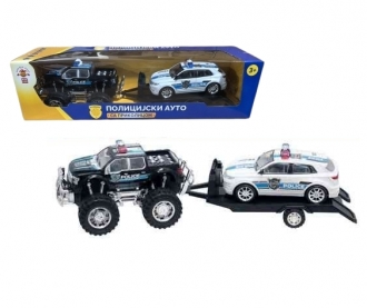 Auto policijski set SR dzip I automobil frikcioni 18x63x16cm 89388-88