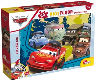 Slagalica Lisciani 24pcs Maxi Cars 2u1 slozi I oboji 86634