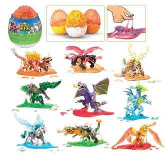 Mega Construx Zmaj u ljigavom jajetu Breakout Beasts Goldengrowl display 9pcs Mattel GLK05