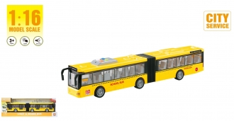 Autobus 1:16 produzeni zuti sa zvukom I svetlom B/O (1/18) Wenyi WY913A