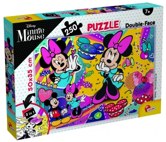 Slagalica Lisciani 250pcs Minnie 2u1 složi I oboji Liscaini 91690