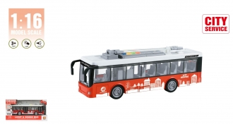 Autobus 1:16 Crveni sa zvukom I svetlom B/O (1/24) Wenyi WY911A