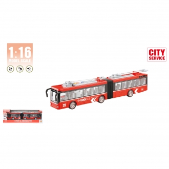 Autobus 1:16 produzeni crveni sa zvukom I svetlom Wenyi WY915A