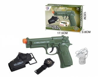Vojni set pistolj zeleni 4pcs MX0357081
