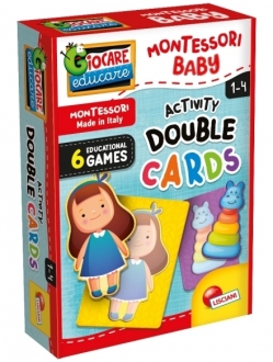 Montesori Baby Edukativna kutija Activity Double Cards Lisciani 100620