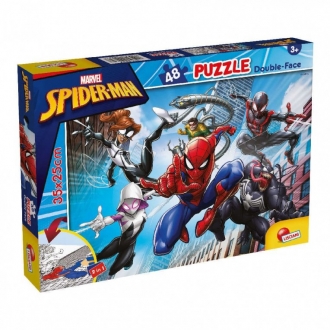 Slagalica Lisciani 48pcs Marvel Spiderman 2u1 slozi I oboji 99627