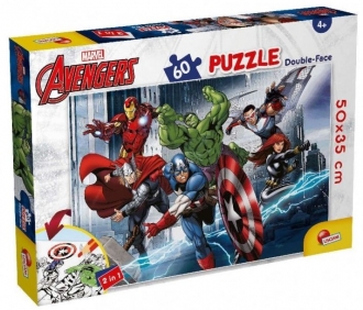 Slagalica Lisciani 60pcs Marvel Avengers 2u1 slozi I oboji 99696