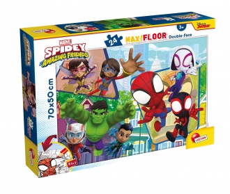 Slagalica Lisciani 24pcs Maxi Marvel Spidey 2u1 slozi I oboji 99726