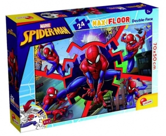 Slagalica Lisciani 24pcs Maxi Marvel Spiderman 2u1 slozi I oboji 99740