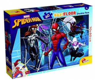 Slagalica Lisciani 60pcs Maxi Marvel Spiderman 2u1 slozi I oboji 99757
