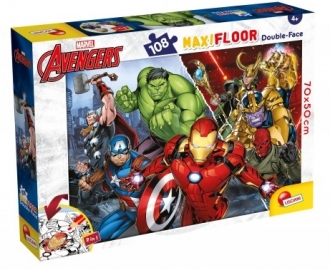 Slagalica Lisciani 108pcs Maxi Marvel Avengers 2u1 slozi I oboji 99771