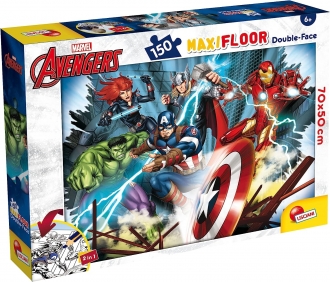 Slagalica Lisciani 150pcs Maxi Marvel Avengers 2u1 slozi I oboji 100392