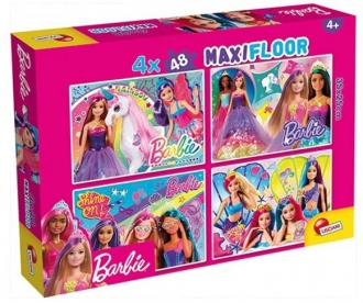Slagalica Lisciani 4x48pcs Maxi Barbie 2u1 2u1 slozi I oboji 99467