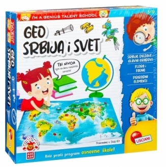 Mali Genije SR Edukativni set Zanimljiva geografija Lisciani RS100545