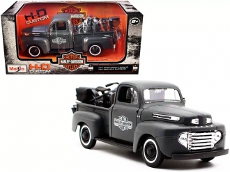 Maisto auto 1:24 1948 Ford F-1 Pickup + 1:24 1942 WLA Flathead 32185