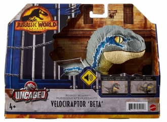 Jurassic World figura Dominion Uncaged Rowdy Roars Velociraptor Beta GWY55