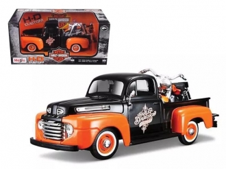 Maisto auto 1:24 1948 Ford F-1 Pickup + 1:24 1958 FLH Duo Glide 32180