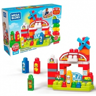 Fisher Price Mega Bloks kocke muzicka farma 46pcs First Builders GCT50